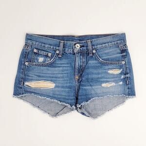 Rag & Bone Cut Off Denim Shorts Sz 24